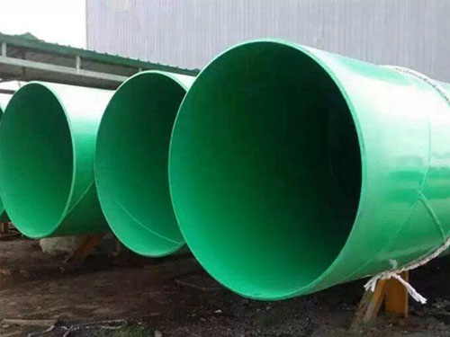 Large diameter plastic coated steel pipe