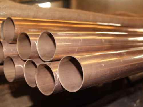 Tamaños de tuberías de cobre y níquel